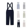 thumbnail image 1 of CAIXIA Boys Girls School Uniform Pants Kids Elastic High Waisted Khaki Dress Pants Straight Fit Chino Pants Twill Bootcut Pull-On Golf Pants Stretch Youth Trousers Back To School Outfit with Pockets, 1 of 3