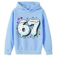 thumbnail image 1 of CAIXIA Boys Hoodies Size 10 12 6 7 Six Seven 6 7 Sweatshirt Long Sleeve Jumper 6, 7 Pullover for Teens Athletic Thermal Fuzzy Hooded 2026,Light Blue, 1 of 5