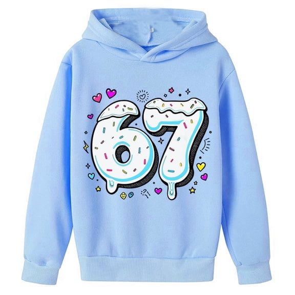 CAIXIA Boys Hoodies Size 10 12 6 7 Six Seven 6 7 Sweatshirt Long Sleeve Jumper 6, 7 Pullover for Teens Athletic Thermal Fuzzy Hooded 2026,Light Blue