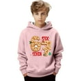 thumbnail image 1 of CAIXIA Boys Hoodies Size 6 67 Graphic Print 67 Sweatshirt Meme Kids Long Sleeve Shirts Kids Boys Pullover Fashion Hooded,Light Pink, 1 of 5