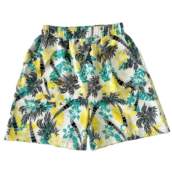 CAIXIA Boys Swim Trunks Size 10-12 with Mesh Liner Cargo Pocket Pool Shorts Drawstring Funny Print Bathing Suit Quick-Dry Beach Swimwear