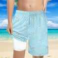 thumbnail image 1 of CAIXIA Boys Swim Trunks Size 7 with Compression Liner Vintage Bathing Suit Beach Shorts Drawstring Printed Bathing Suit for Boy Soft Swim, Surf, Beac, 1 of 5