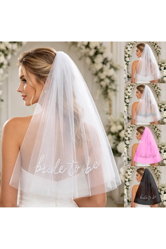 Bride to Be Sash Veil Bachelorette Party Accessories, Bridal Shower Decorations, Engagement Gifts for Bride