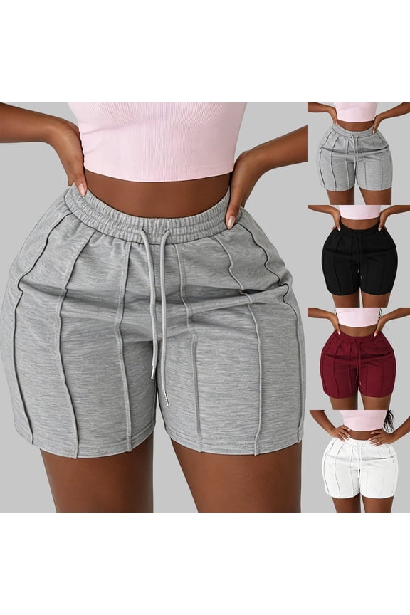 Cargo Shorts for Men - Lightweight Elastic Waist Knee Length Bermuda Shorts with Pockets Summer Fishing Short Cargo Pants,Light Gray