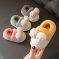 thumbnail image 1 of CAIXIA Cat Toddler Slippers Size 7 with Memory Foam Lined Dinosaur Bunny Non- Sole Winter House Slippers Warm Winter Bedroom Slippers Indoor Outdoor Birthday Gifts, 1 of 9