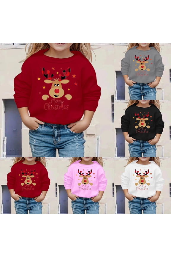 Crewneck Sweatshirts for Teen Girls Crewneck Classic-Fit Long Sleeve Sun Shirts Embroidered Shirts Pullover Y2k Tops Back To School Outfit Sweater Shirts Clothes