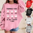 thumbnail image 1 of CAIXIA Crewneck Sweatshirts for Round Neck Casual Cute Long Sleeve Bow Graphic Drop Shoulder Pullover Y2k Tops First Day Of School Fall Casual Clothes, 1 of 5
