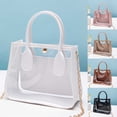 thumbnail image 1 of CAIXIA Crossbody Bags For Women Clear Transparent Handle Crossbody Shoulder Bag, Fashion Chain Strap Cute Jelly Messenger Tote Purse, 1 of 8