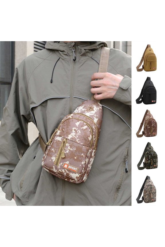 Crossbody Bags For Women Unisex Functional Sports Chest Crossbody Bag, Versatile Adjustable Strap Outdoor Shoulder Sling Purse