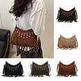 thumbnail image 1 of CAIXIA Crossbody Bags For WomenRetro Fringe Studded Fashion Messenger Crossbody Bag, Casual Versatile Shoulder Purse For Daily Use, 1 of 6