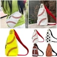 thumbnail image 1 of CAIXIA Crossbody Bags With Adjustable Straps Unisex Sports Baseball Crossbody Chest Messenger Bag, Casual Daily Shoulder Purse For Men Women, 1 of 8