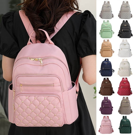 CAIXIA Cute College Backpacks for Students with Multi-Pockets Back To School Supplies Hiking Backpack Embroidered Bookbags Travel, Work, Office, Business