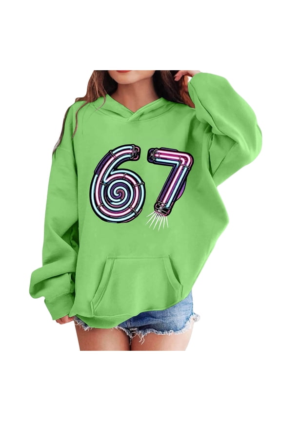 Cute Hoodies for Teen Girls Ice Cream Soccer Sweatshirts Long Sleeve Jumper 6, 7 Sports Graphic Pullover Fashion Hooded,Green