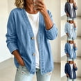 thumbnail image 1 of CAIXIA Denim Jacket For Women Classic Button Front Breathable Stretch Relaxed Fit Lightweight Long Sleeve Cardigan Coat, 1 of 5