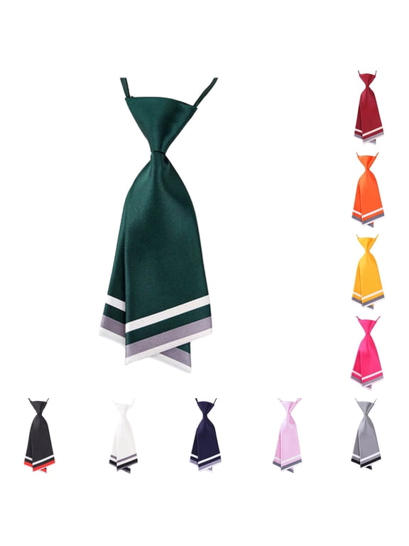 Double Layer Slim Short Neck Tie Modern Slim Fit Business Formal Neckwear