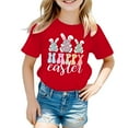 thumbnail image 1 of CAIXIA Easter Shirts Girls T Shirt Happy Easter Teen Girl Shirts Y2k Round Neck Short Sleeve Tshirts Girl Tops Size 8 Basic Tees Boys Clothes Size 5 6-7 Years, 1 of 4