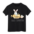 thumbnail image 1 of CAIXIA Easter Shirts Girls T Shirts 5t Cute Bunny Shirt for Toddler Super Soft Crew Neck Short Sleeve Tshirts Girl Tops 5t Basic Tee Baby Boy Summer Clothes 3-4 Years, 1 of 3