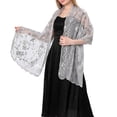 thumbnail image 1 of CAIXIA Elegant Lace Shawl Wrap, Wedding Bridesmaid Cover Up, Formal Stole for Evening Dress Cheongsam Banquet, 1 of 6