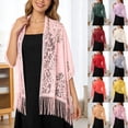 thumbnail image 1 of CAIXIA Elegant Lace Shawl Wrap, Wedding Bridesmaid Cover Up, Formal Stole for Evening Dress Cheongsam Banquet, 1 of 6