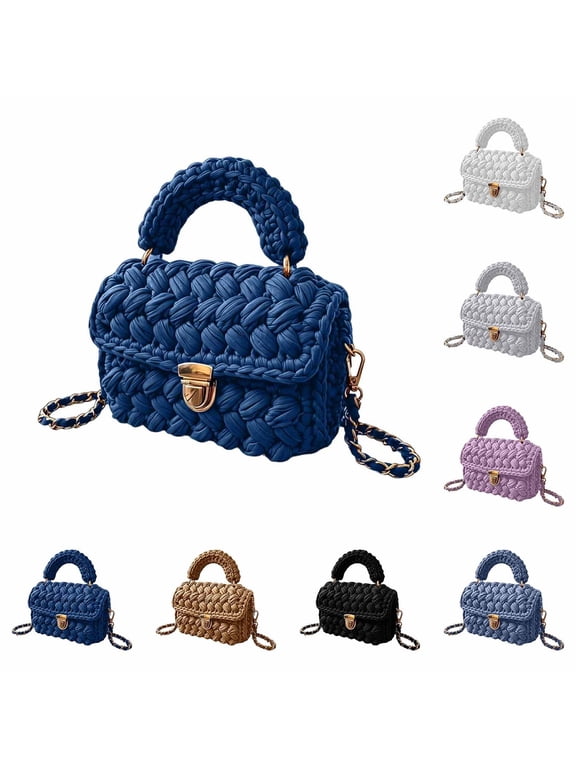 Evening Clutch Bag for Women, Handmade Crochet Wedding Party Purse, Small Flap Formal Crossbody Handbag Evening Clutch