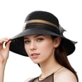 thumbnail image 1 of CAIXIA Fascinator Hat Women Flower Mesh Feathers Elegant Tea Party Church Hats Wide Brim Fascinator Hat Flower Bridal Shower Hat, 1 of 4
