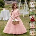 thumbnail image 1 of CAIXIA Flower Girl Dresses 5TElegant Girls Party Pageant Gown With Bow And Tutu Skirt For Kids Performance,White,13-16 Years, 1 of 4