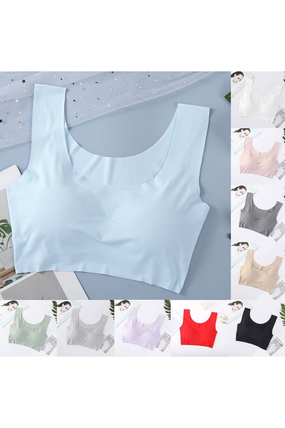 Full Coverage Bras for Women No Underwire Womens Bras Wireless Deep V Neck Lace Trim Seamless Bras for Women Soft Sports Bra Padded Lounge Bras Sleep Everyday Bra
