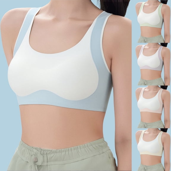 CAIXIA Girl Training Bras 10-12 Years Old Seamless Crop Top Sports Bra for Girls Lightweight Training Camisole Teen Comfort Wear,10-13 Years