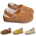 thumbnail image 1 of CAIXIA Girls Clogs 2025 Summer Girls' Breathable Hollow Sandals Soft Sole Beach Casual Children's Footwear for Outdoor Play,Beige, 1 of 6