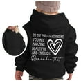 thumbnail image 1 of CAIXIA Girls' Hoodies Sweatshirts,Girl's Hoodie Long Sleeve Soft Sweatshirt Graphic Hoody Kids Cute Pullovers Top Clothes For Girls,5-6 Years,Black, 1 of 5