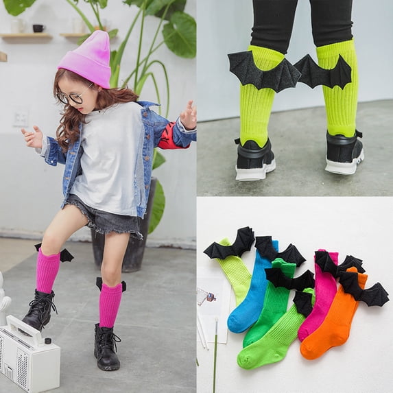CAIXIA Girls Kids Ruffle Socks Uniform School Dress Bowknot Frilly Cotton Crew Socks