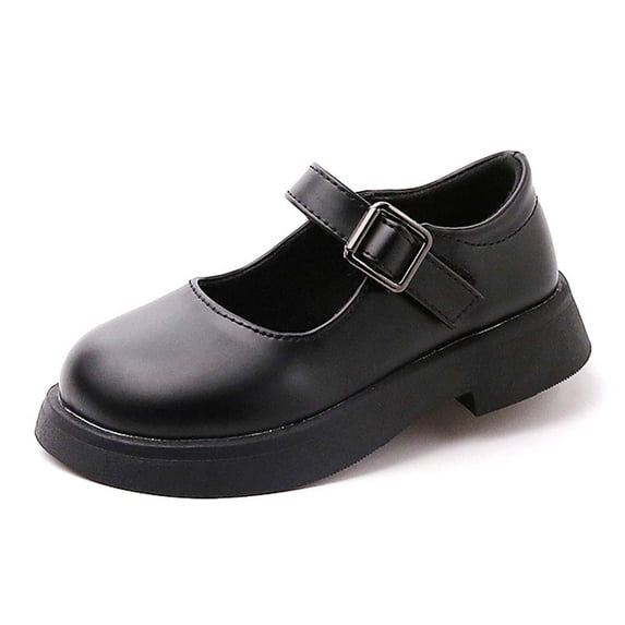 CAIXIA Girls Mary Jane Dress Shoes Platform Loafers School Uniform Chunky Heel Closed Toe Flats Back To School