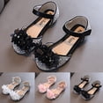 thumbnail image 1 of CAIXIA Girls Sandals Girls Sandals High Heel Strappy Ankle Strap Dress Shoes for Little Big Kids In Wedding Party Daddys Valentine Baby Dress Shoes,3.5-4 Years, 1 of 8