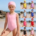 thumbnail image 1 of CAIXIA Girls Swimsuit Ruffle One Piece Drawstring Bottoms Girls Bathing Suits Cute Printed Cut Out Ruched Girls Swimsuit Lightweight Girls' Swimwear,11-12 Years, 1 of 5