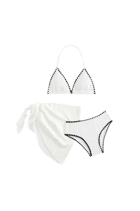 Girls Swimsuit Size 8 Girls Bikini Swimsuit Two Piece Set Hot Spring Beachwear for Teen Youth Swim Suit,8Y