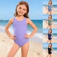thumbnail image 1 of CAIXIA Girls Swimsuit Teen Girl One Piece Adjustable Straps Girls Bathing Suits Size 7-8 Hawaiian Crossback Modest Ruched Girl Swimsuit Kids Sparkly Padded Swimwear,11-12 Years, 1 of 8