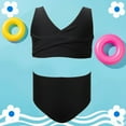 thumbnail image 1 of CAIXIA Girls Tankini Swimsuits 2 Piece Bikini Set Cutout Girls Tankini Swimsuit Color Block Bathing Suits for Girls Drawstring Tankini with Chest Pad Swimwear with Cover Up Beach Skirt, 1 of 3
