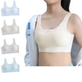 thumbnail image 1 of CAIXIA Girls Training Bras Wirefree Girls Bustier Bralette Top Seamless Supportive X Back Design Removable Padding Comfort Wide Straps For Teens,M, 1 of 3