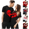 thumbnail image 1 of CAIXIA His and Hers Matching Shirts for Couples, Valentine's Day Matching T Shirts, Anniversary Shirts For Married Couples Women/L, 1 of 7