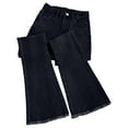 thumbnail image 1 of CAIXIA Jeans For Women High Waist Women's High Waisted Bootcut Flare Jeans Stretchy Denim Pants Retro Slim Fit Long Length Trousers,Black, 1 of 3