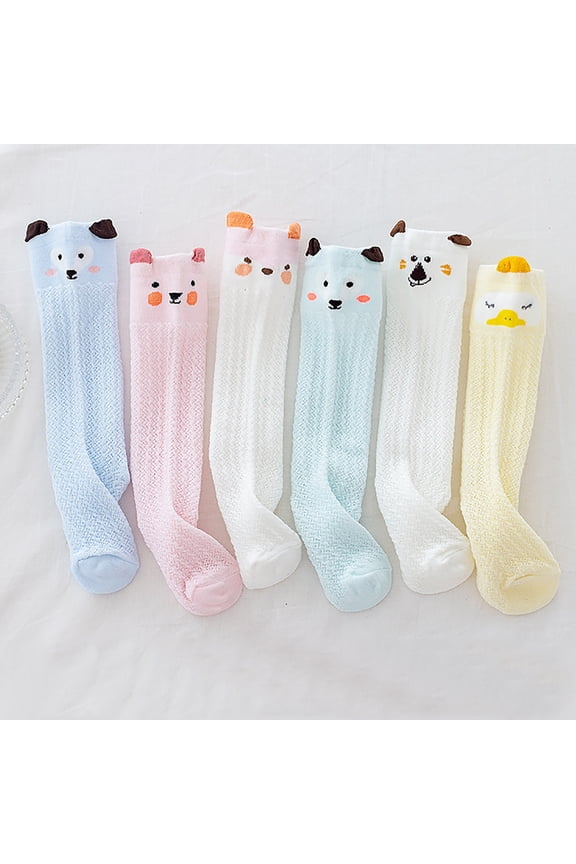 Kids Girls Knee High Socks Long Boot Crazy Silly Fun Gift Cute Tall Animal Socks for Child