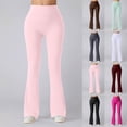 thumbnail image 1 of CAIXIA Leggings for Women High Waisted Pull on Pants Stretchy Bootcut Yoga Pants Flare Leggings Bell Bottom for Workout Running Athletic Activewear, 1 of 8