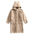 thumbnail image 1 of CAIXIA Long Robes For Women Lightweight Long Length Kimono Style Bathrobe for Women Soft Cozy Winter Loungewear Home Wear with Pockets, 1 of 5