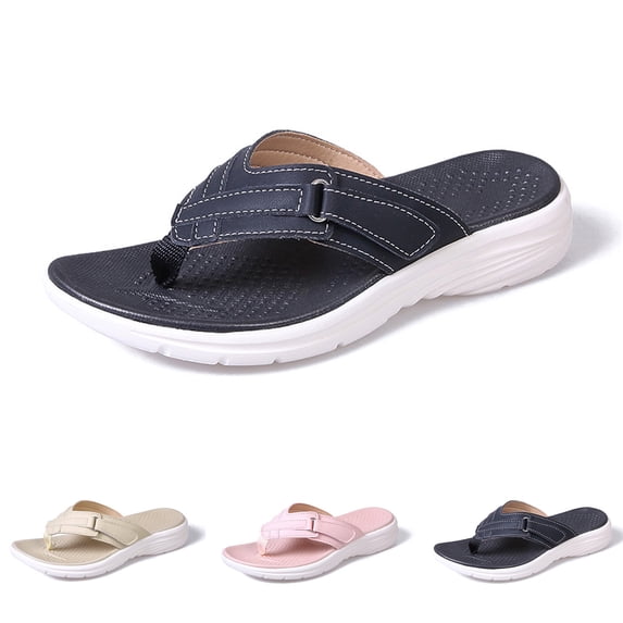 CAIXIA Flip Flops with Arch Support for Women and Mens - Orthopedic Flip Flops for Women, EVA Thong Sandals for Walk & Beach