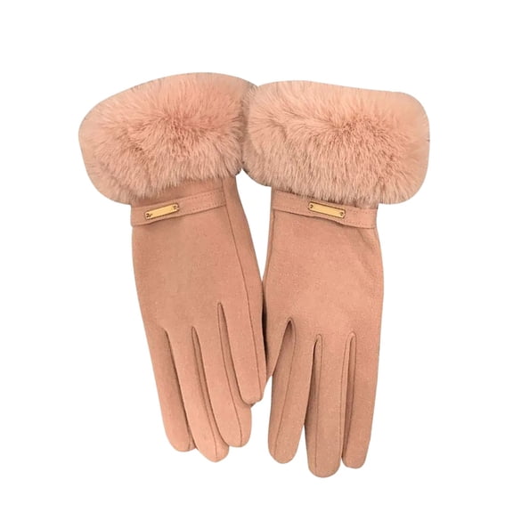 CAIXIA Mens Gloves For Cold Weather Winter Insulated Windproof Lined Mittens for Outdoor Activities and Extreme Cold Weather,Pink