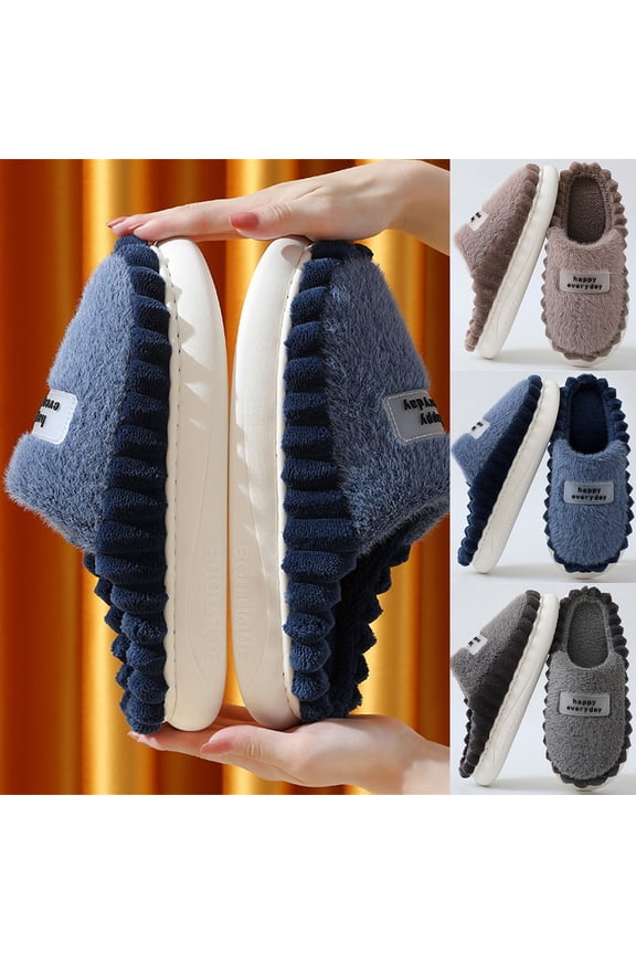 Mens Slippers Womens Knit Memory Foam with Arch Support Winter Warm Lined on Cute Bow Fuzzy Soft Winter Winter House Shoes Indoor Outdoor Mom Birthday Gifts
