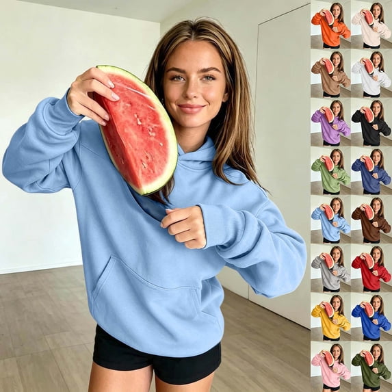 CAIXIA Movie Snack Hoodie for Men Women Oversized Sweatshirt With Built In For All Kinds of Snacks for Daily Wear Party