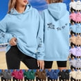 thumbnail image 1 of CAIXIA Palm Puff Womens Hoodies Pullover Pullover Lined Casual Loose Long Sleeve Fall Winter Graphic Women's Sweatshirts with Pocket Loose Casual Fall Winter 2026, 1 of 5