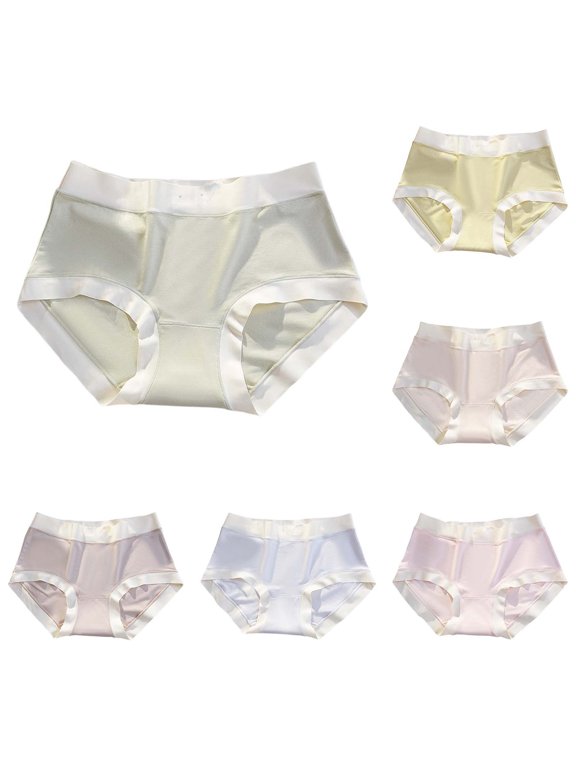 Period Underwear for Women No Panty Line Women's Panties Skin-Friendly Elastic Waistband Invisibles Briefs Bikini