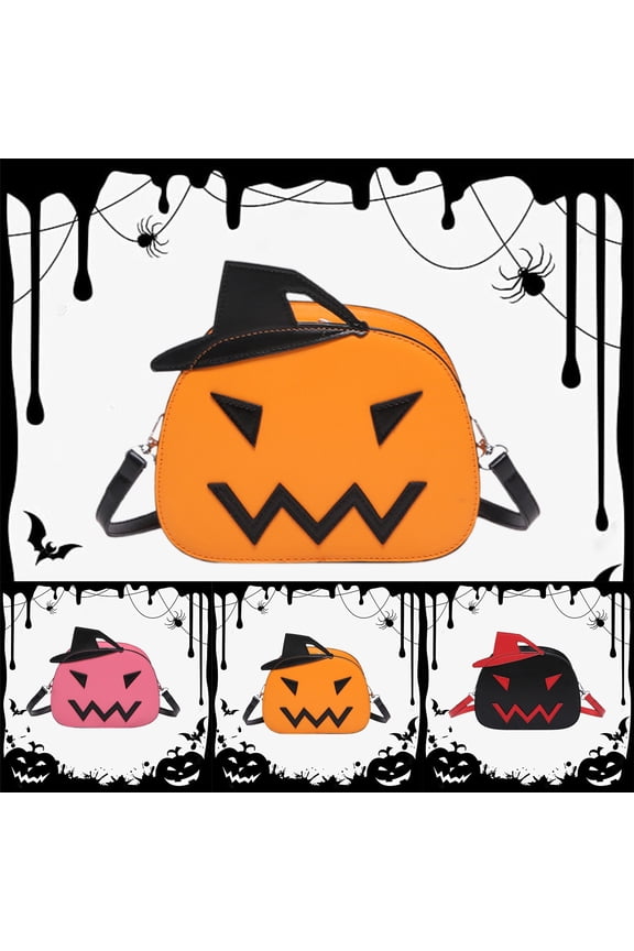 Purses For Women Crossbody Bag Womens 3D Pumpkin Novelty Halloween Crossbody Messenger Bag, Adjustable Strap Fashionable Holiday Shoulder Purse